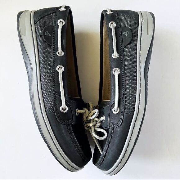 Sperry topsider leather sparkle deck shoes loafers - Picture 3 of 6